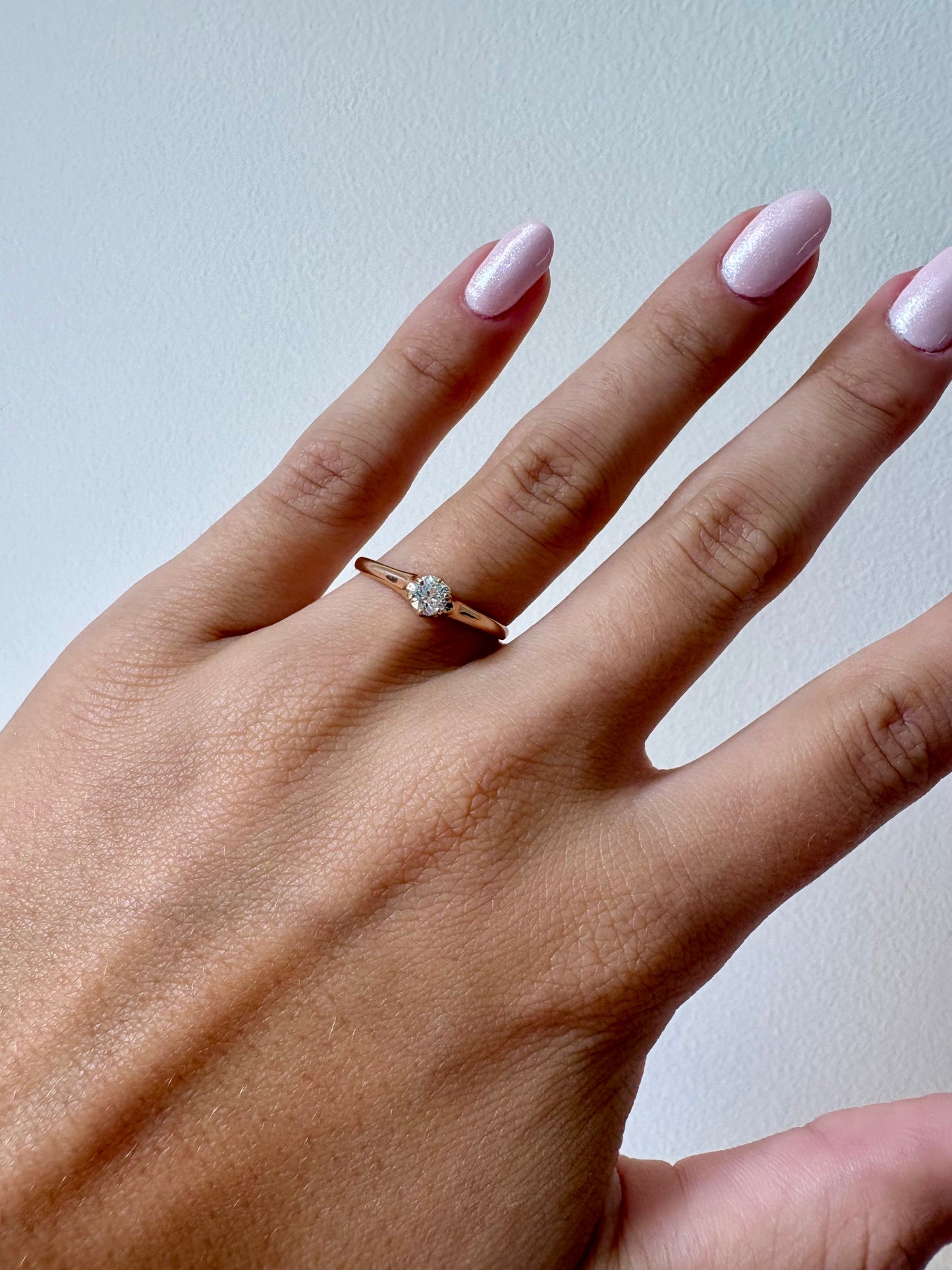 Natural Diamond 14K Yellow Gold Ring