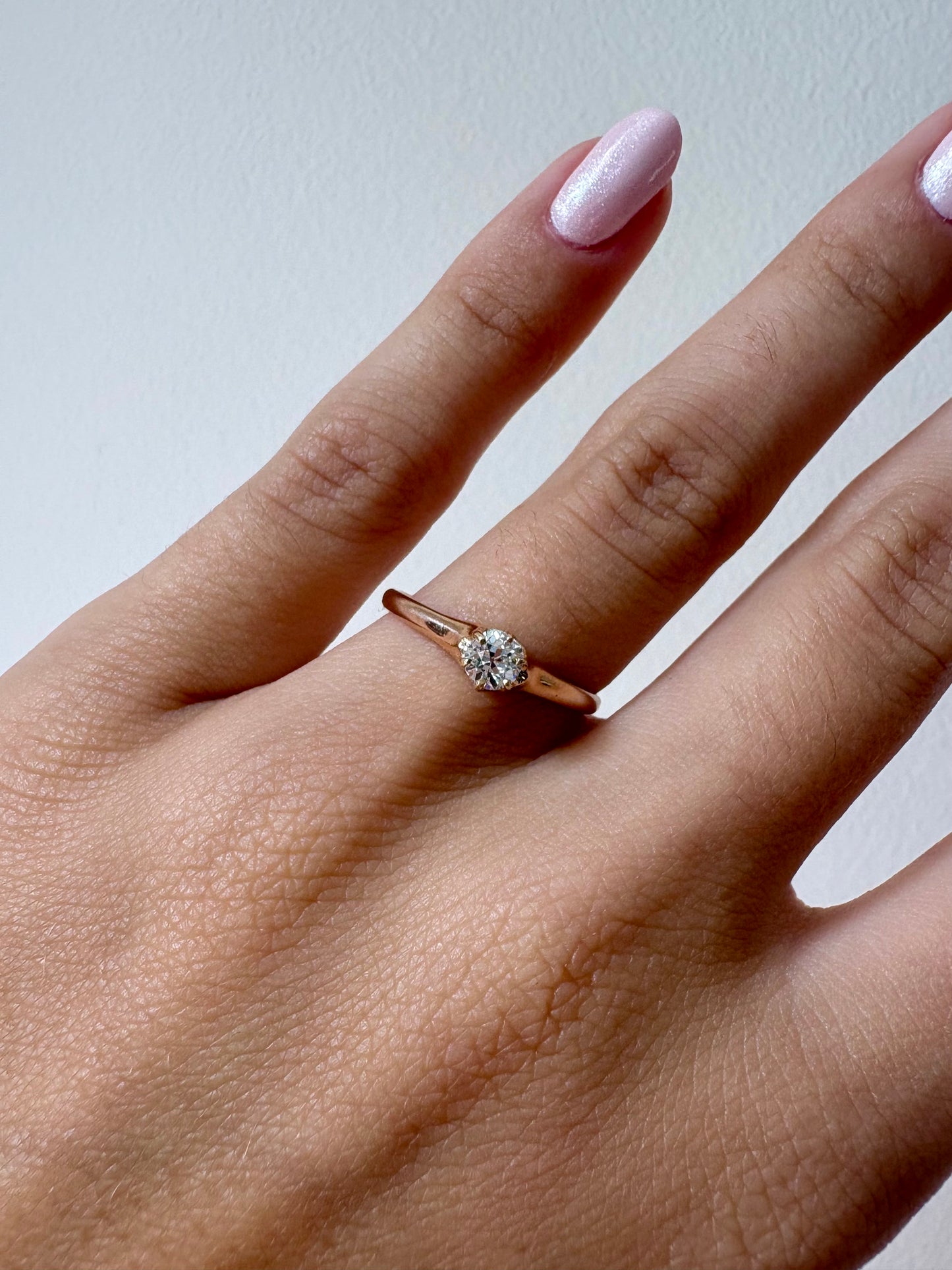 Natural Diamond 14K Yellow Gold Ring