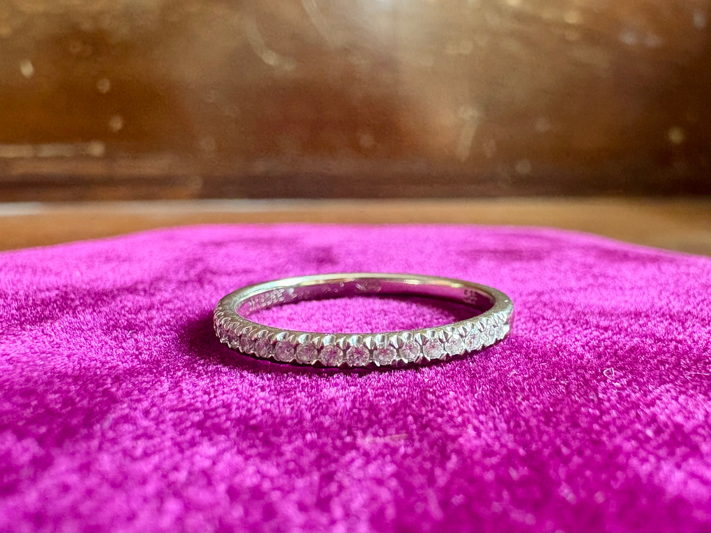 14K Yellow Gold Diamond Eternity Band Ring