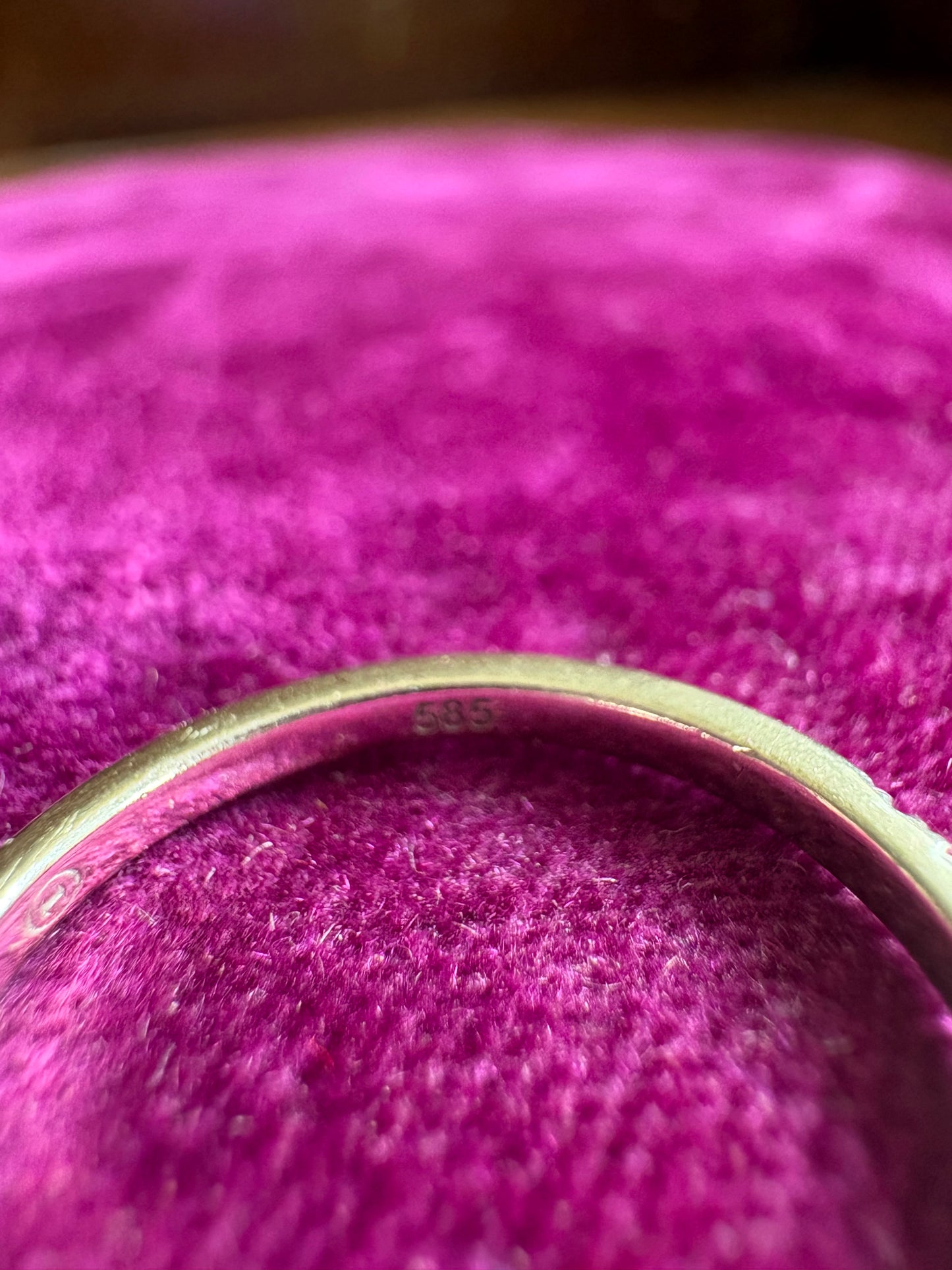 14K Yellow Gold Diamond Eternity Band Ring