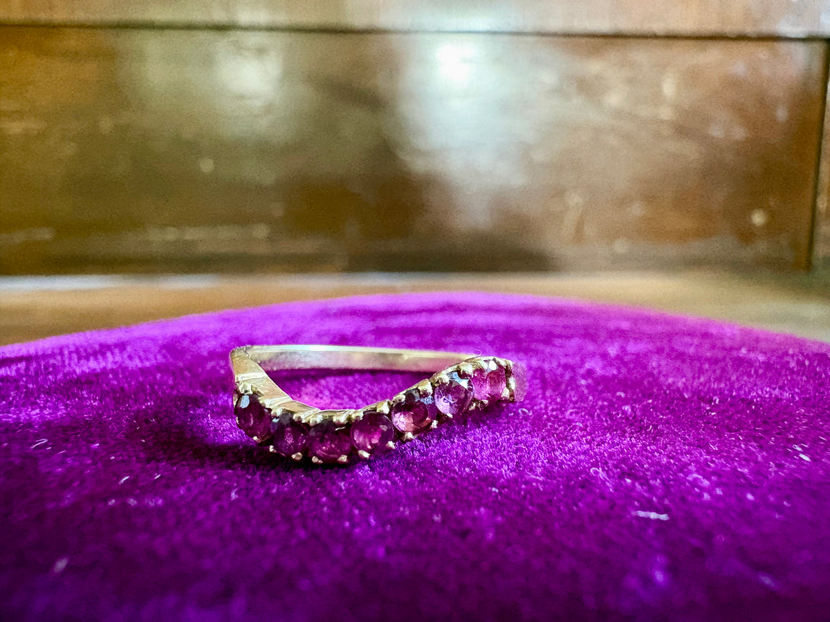 14K Yellow Gold Triple Stackable Ring – Emerald, Sapphire & Ruby Gemstones