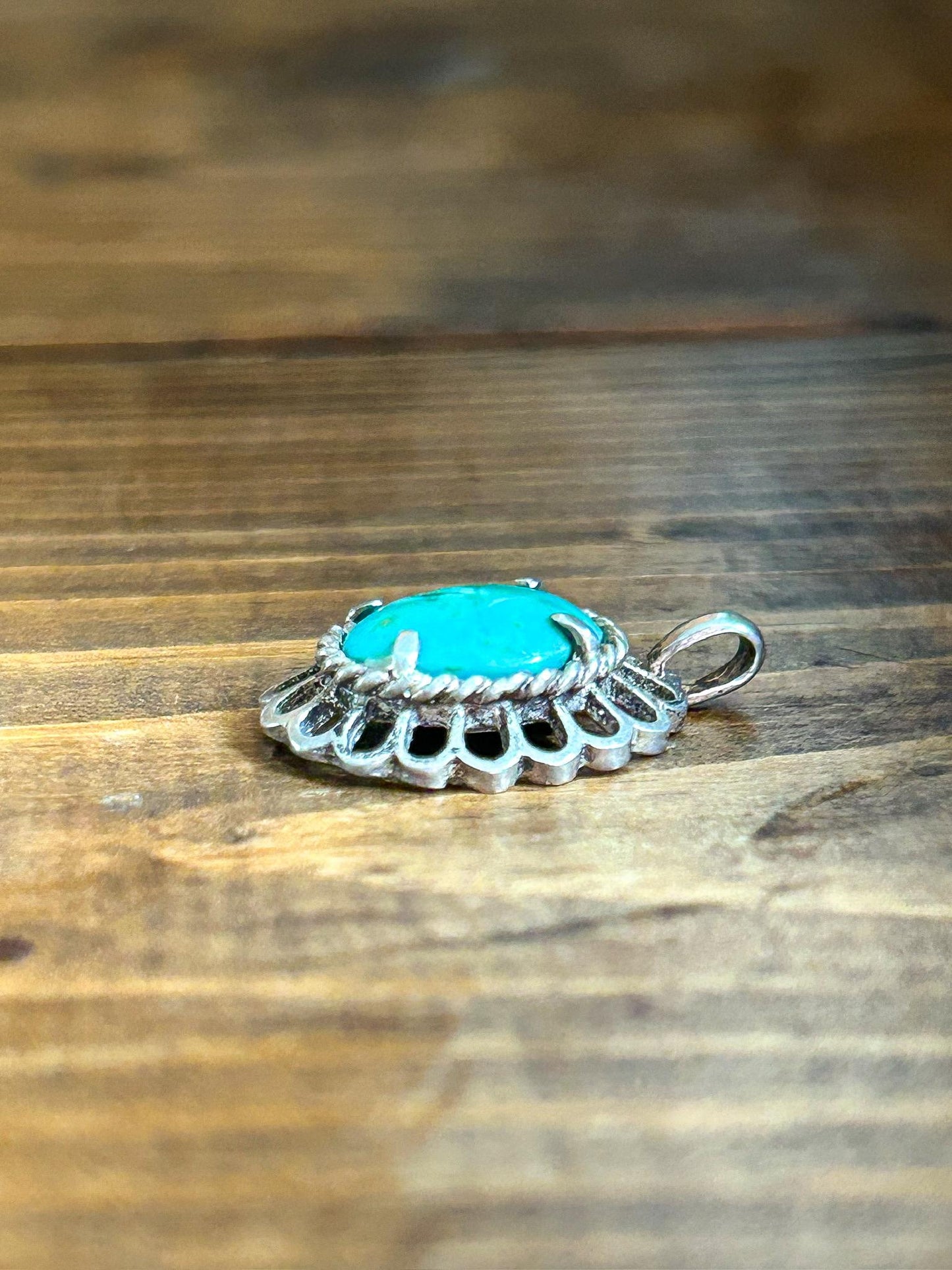 Navajo 925 Turquoise Pendant