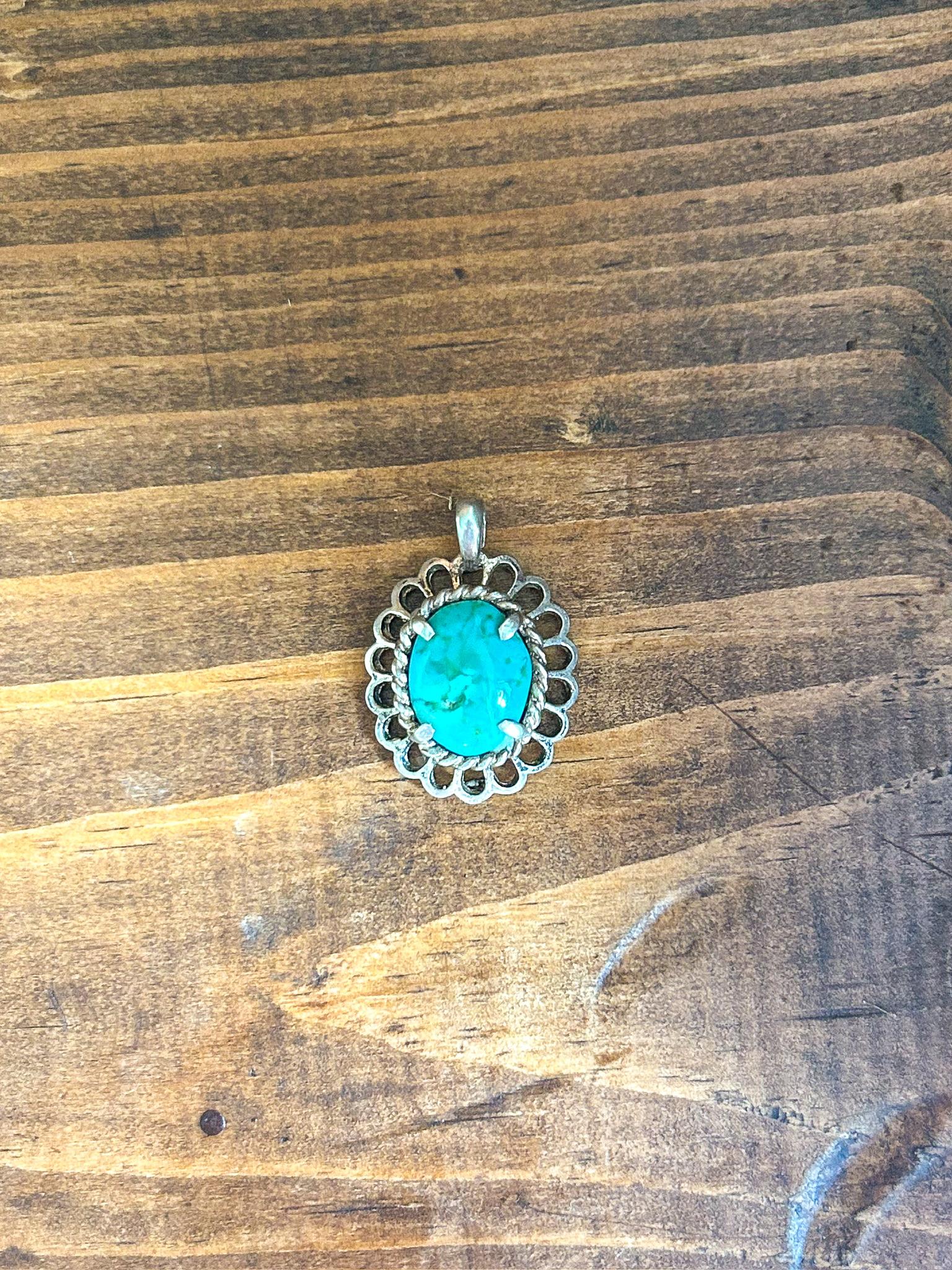 Navajo 925 Turquoise Pendant