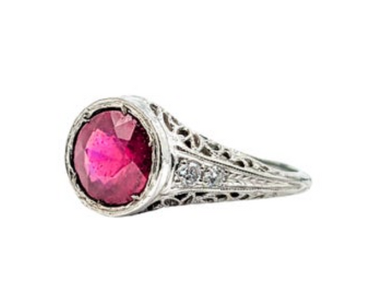 Antique Ruby and Diamond Ring