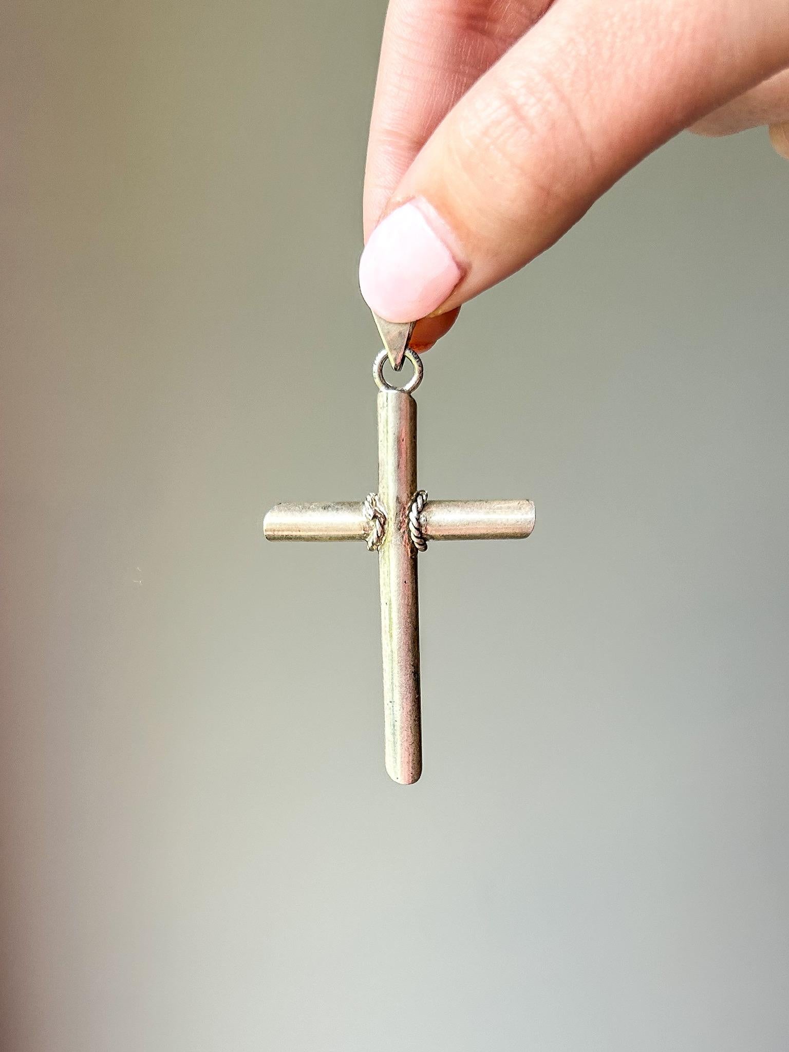 Vintage Large Sterling Silver Cross