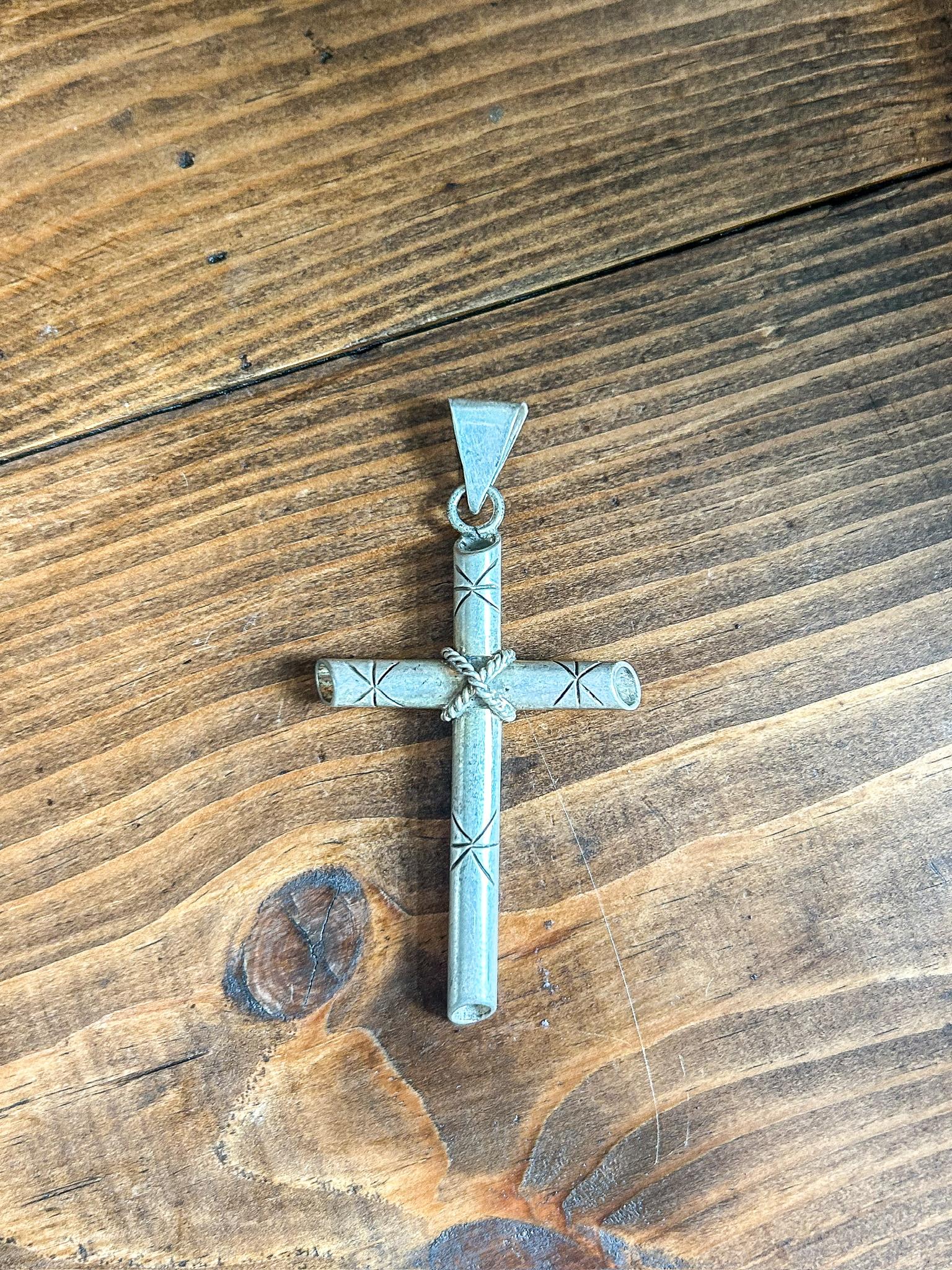 Vintage Large Sterling Silver Cross
